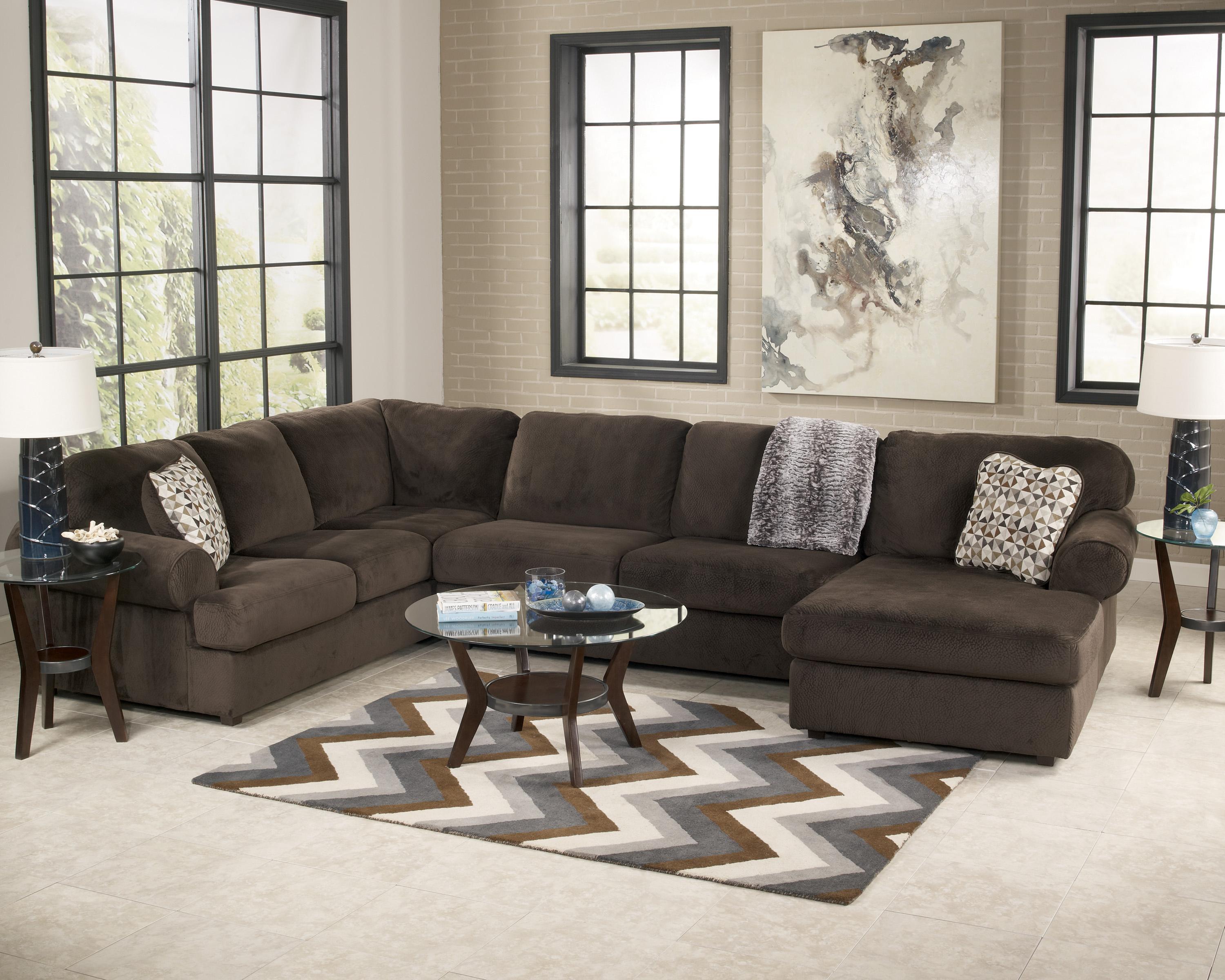 Signature Design by Ashley Jessa Place - Chocolate Casual Sectional